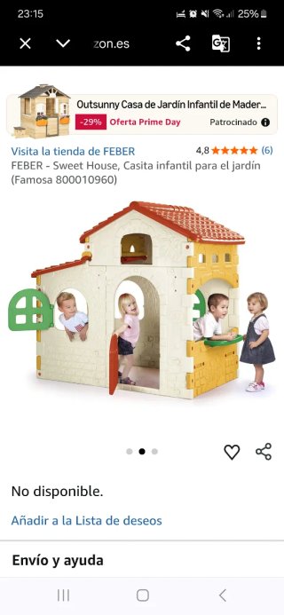 Casita infantil para jardín