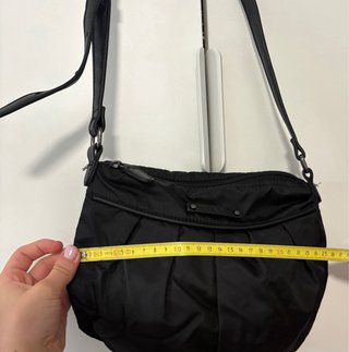 Bolso bandolera negro Mango