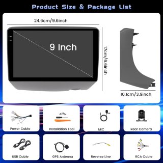 Radio Android Hikity 4+64GB para Toyota Yaris