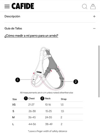 Correa multiposición + arnés cuero Vegano: Cafide