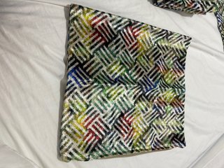 Funda de cojín multicolor tejido tengo 6