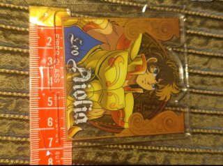 Soporte Acrílico cabeza de Aiolia Saint Seiya