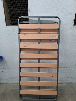 Somier individual metálico con láminas