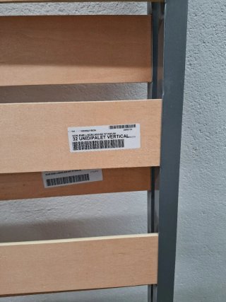 Somier individual metálico con láminas