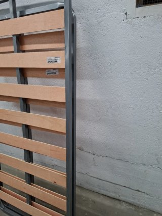 Somier individual metálico con láminas