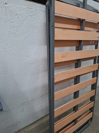 Somier individual metálico con láminas