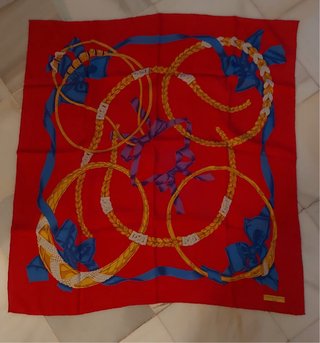 Pañuelo Christian Bernard Rojo Multicolor