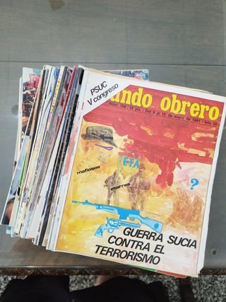 Lote Revistas Mundo Obrero Año III 1981