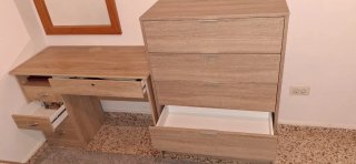 Conjunto Mueble Oficina Madera y Metal
