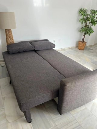 Sofá-cama gris 3 plazas