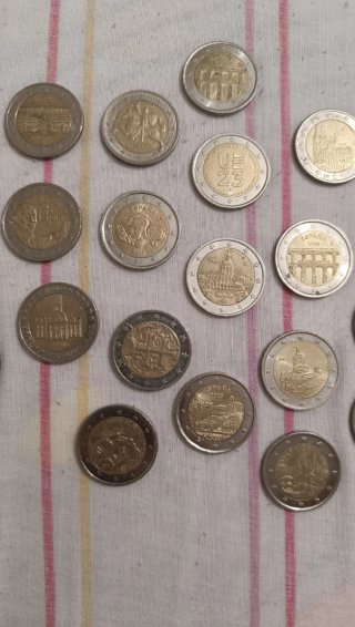 Lote 20 monedas 2 euros