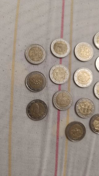 Lote 20 monedas 2 euros