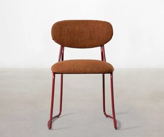 3 Sillas Comedor/Escritorio Tapizadas Tela y Metal