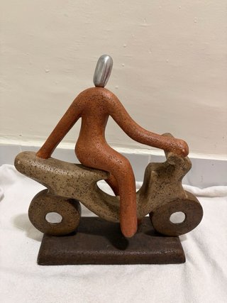 Escultura Abstracta Moderna - Figura Moto