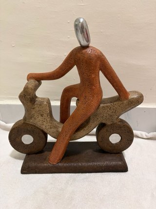 Escultura Abstracta Moderna - Figura Moto