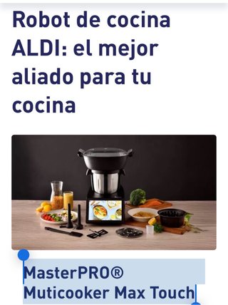 Robot Cocina Aldi MasterPRO Muticooker Max