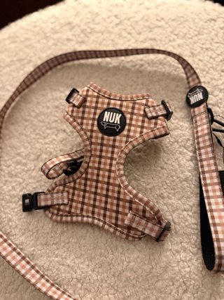 Conjunto Nuk Pets: arnés, correa y portabolsas