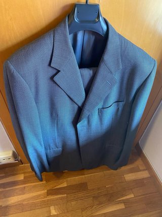 Traje YUSTE Raya Azul Hombre