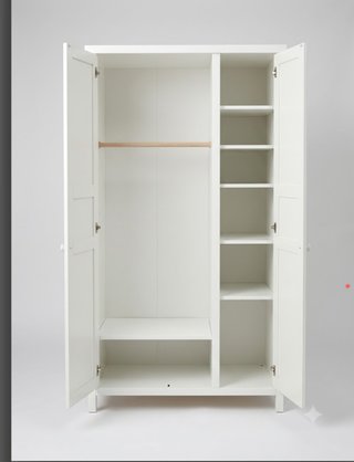 Armario juvenil blanco