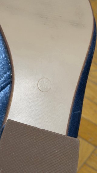 Botines azul de terciopelo