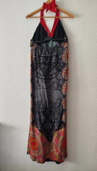 Vestido Largo Veraniego Desigual Multicolor