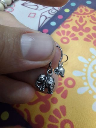 Pendientes Elefante Plata de Ley 925 (Unisex)