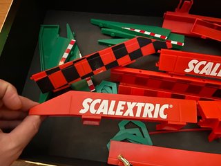 Lote Scalextric: Vallas, Puente, Peraltes