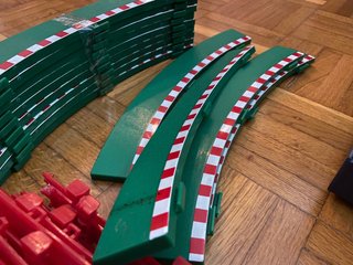 Lote Scalextric: Vallas, Puente, Peraltes