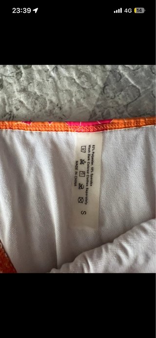 Conjunto Bikini Naranja y Rosa