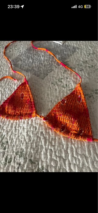 Conjunto Bikini Naranja y Rosa