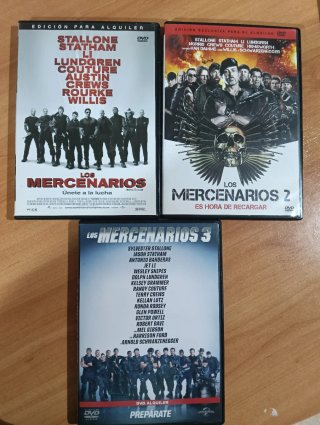 Trilogía Los Mercenarios DVD