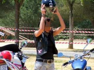 Chaqueta de cuero moto Talla S