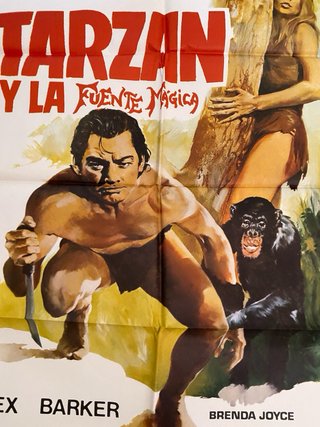Cartel Cine Original "Tarzán y la Fuente Mágica"