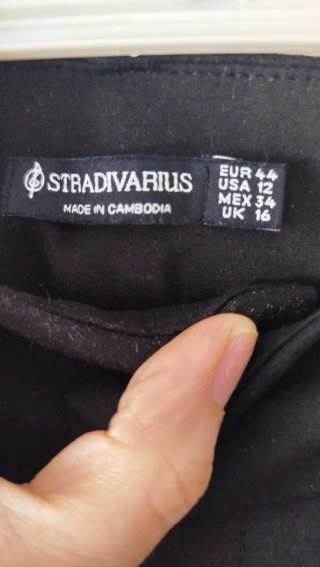 Pantalón clásico cintura alta negro