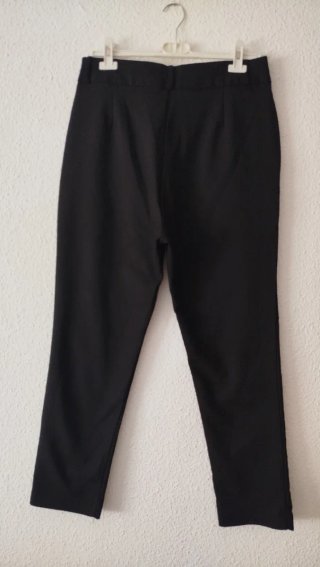Pantalón clásico cintura alta negro
