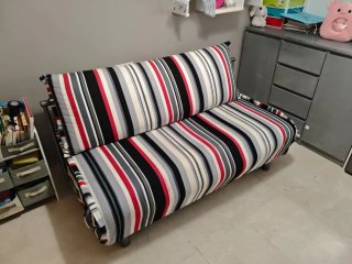 Sofá Cama 2 Plazas Rayas