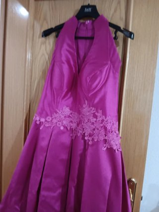Vestido largo ceremonia buganvilla