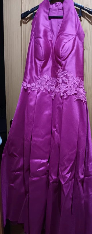 Vestido largo ceremonia buganvilla