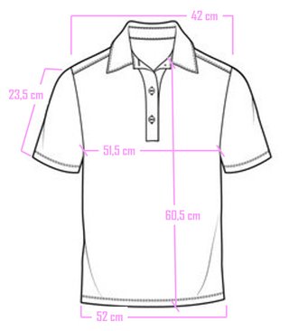 Polo manga corta Dustin. Talla 5. Rosa