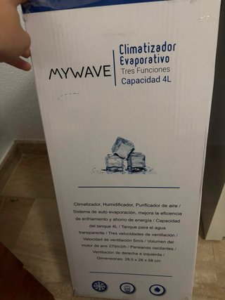 Climatizador Evaporativo MYWAVE 4L