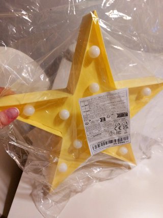 Estrella con luz Decorativa