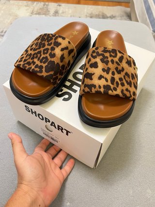 Ciabatte Shop Art leopardate Tg 38