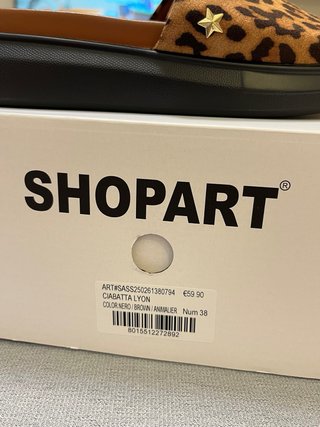 Ciabatte Shop Art leopardate Tg 38