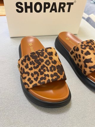 Ciabatte Shop Art leopardate Tg 38