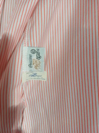 Conjunto bata y camisón rosa y rojo
