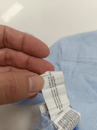Camisa Zara Kids azul claro a rayas