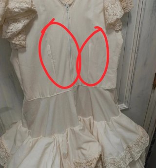 Vestido volantes encaje 9-10 años