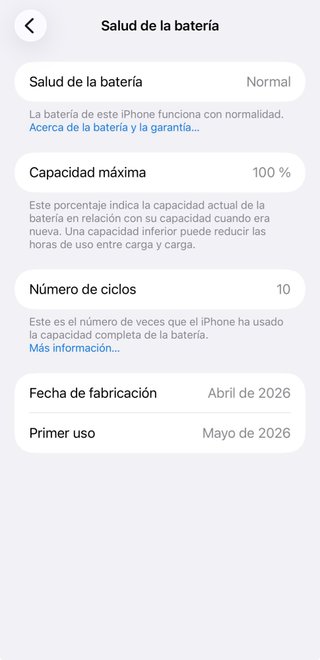 iPhone 17 Pro Max 256GB Plata - 11 Ciclos MediamaM