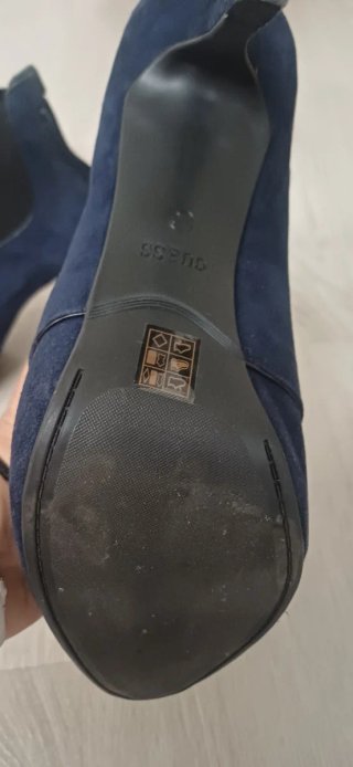 Botín Guess azul tacón alto