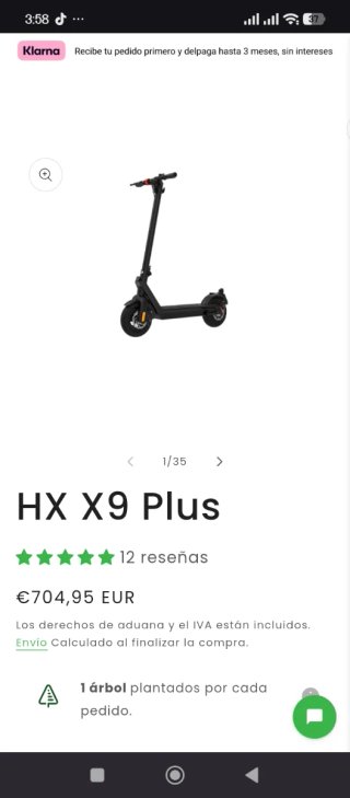 Patinete Eléctrico HX X9 Plus